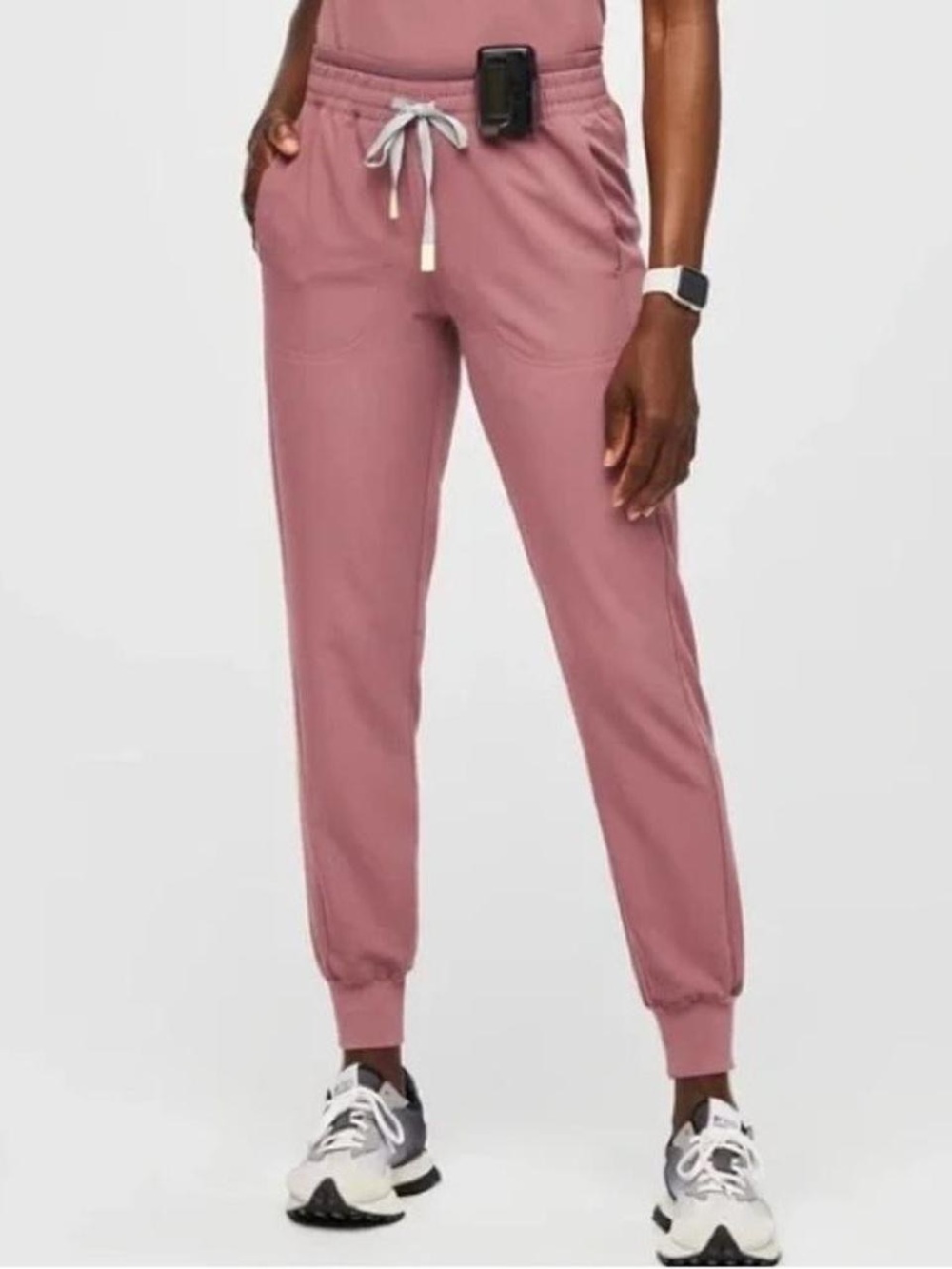 Figs Women’s Mari Scrub Pants XS Petite Mauve
